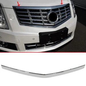 Chrome ABS Front Center Mesh Grille Grill Upper Strip For Cadillac SRX 2010-2016 - Picture 1 of 8