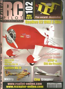 RC PILOT N°102 PLAN "BUMBLEBEE" / GEEBEE R2 UMX E-FLITE / SPITFIRE MK IX / CHIP - Bild 1 von 2