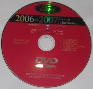 2006 2007 FORD F150 F250 F350 F450 EXPEDITION MUSTANG SERVICE REPAIR MANUAL DVD - Picture 1 of 10
