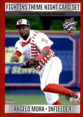 2017 Reading Fightins Theme Night Choice #18 Angelo Mora Dominican Republic Card - Image 1 of 2