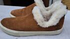 Timberland Skyla Bay Suede Faux Fur-Lined Slip Shoes (Size 7.5)