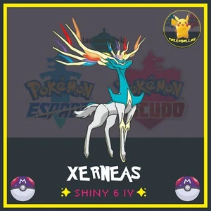 ✨ XERNEAS ultra shiny 6 iv ' s ✨ | pokemon 🗡️ espada | escudo🛡️ - Foto 1 di 3
