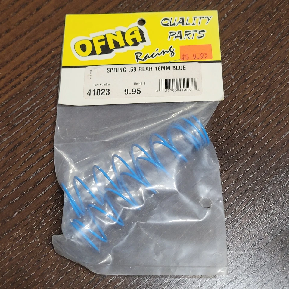 OFNA Racing 41023 REAR .59 Shock Springs 16mm ~ Blue ~ NIP NOS Vintage - Image 1 of 1