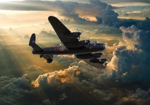 Avro Lancaster in dramatic sky canvas prints various sizes free delivery  - Picture 1 of 1
