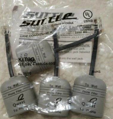 Suttle 900 Series ADSL Phone Line Conditioners, 5 DSL Filters. QWEST 900LC4-03Q - Image 1 of 4