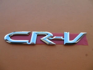 02 03 04 05 06 HONDA CRV CR-V REAR GATE CHROME EMBLEM LOGO BADGE SYMBOL A20489 - Picture 1 of 1