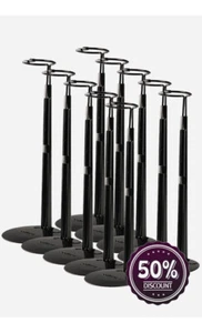 (Damage Sale) 40 ~ 50cm Dollmore Doll Stand 10Piece Set (Black) / For MSD - Picture 1 of 6