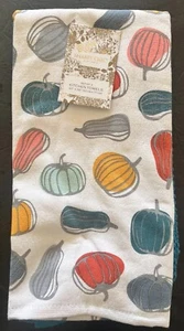 SHABBY CHIC TOALLAS DE COCINA (3) CALABAZAS Multicolor 20”x28”- Nuevas - Imagen 1 de 4