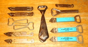 Lot of 12 Vintage Soda / Beer Bottle Openers Bell, Foley, Emro - Picture 1 of 13