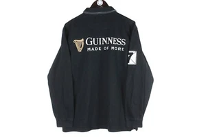Guinness Rugby Shirt Size M big logo collared polo long sleeve t-shirt - Picture 1 of 7