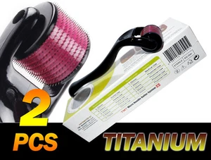 2x (540 Pins) Derma Roller, Titanium Skin Care 1.0 - 1.5mm Acne Anti Wrinkles - Picture 1 of 9