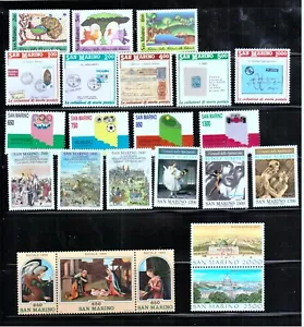 SAN MARINO 1989 AÑO COMPLETO SELLOS NUEVOS - Imagen 1 de 1
