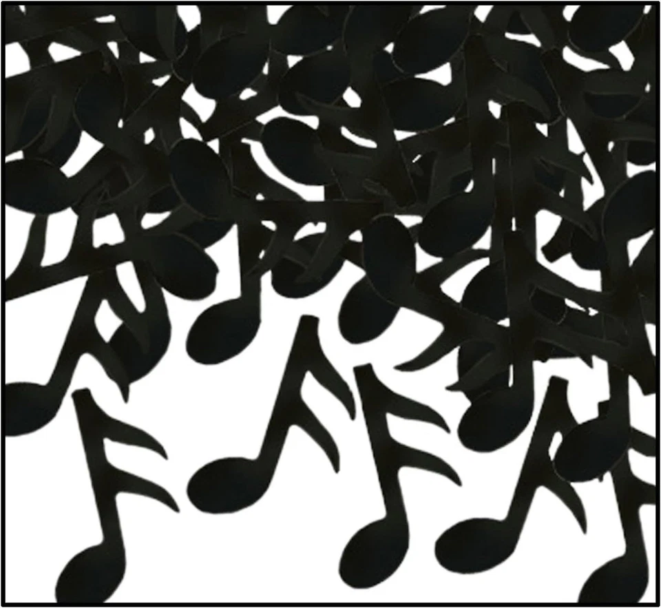 Beistle Black 1 pack Music Notes Confetti, 1 piece,Party Decorations - Image 1 of 1