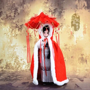 1/6 Hanfu Women's Cloak Embroidered Hooded Cloak Decorative Umbrella - Picture 1 of 16