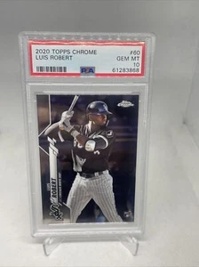 2020 Luis Robert Topps Chrome PSA 10 Rookie White Sox - Picture 1 of 2