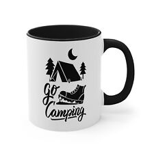 go camping nature lover's qutdoor fun gift Accent Coffee Mug, 11oz