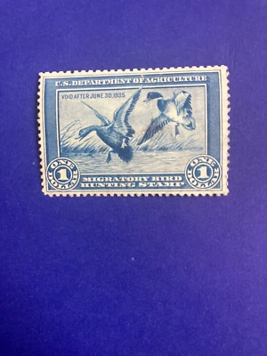 US# RW1 MH VF $1 Mallards Duck Stamp Nice Color - Image 1 of 2