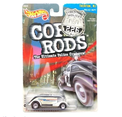 Hot Wheels 1933 33 Ford Roadster Convertible Cop Rods Trenton NJ Police Car 1/64 - Image 1 of 4
