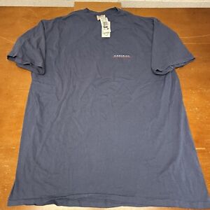 Woolrich Shirt Mens Extra Large Blue Earth Water Nature Short Sleeve T USA