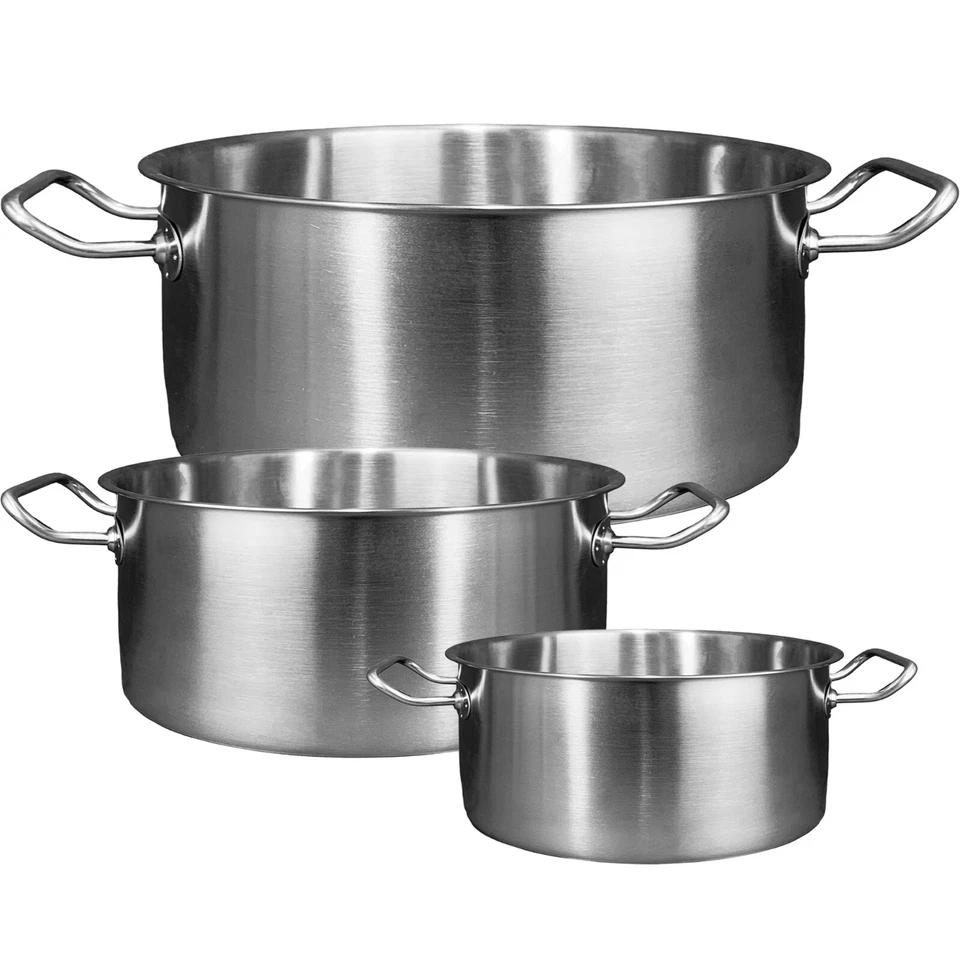 Casseruola Fonda Master Acciaio Inox Triplo Fondo, Gas Elettrico Induzione - Immagine 1 di 4