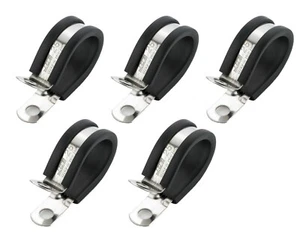 JCS Heavy Duty Acero Inoxidable Forrado en Goma P-Clips para M6 Paquete de 5 Barcos de Cubierta - Imagen 1 de 1