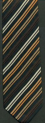 Croft & Barrow Corbata Hombre 100% Seda Marrón, Cobre y Dorado Foto 1 de 2