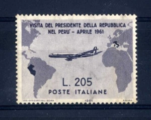 ITALY - 1961 - Visit of Pres. Gronchi in Argentina Uruguay Peru - 205 L. MNH - Picture 1 of 2