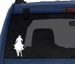 Cowboy Silhouette #4 - Revolverheld Pferd Schießerei - Auto Tablet Vinyl Aufkleber - Bild 1 von 1