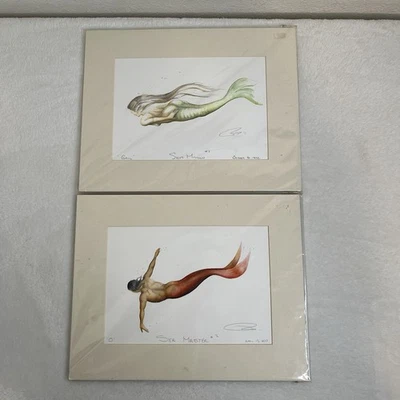 Imágenes firmadas por Robert Kline Mermaid Gail Sea Maiden y “O” Sea Master Foto 1 de 4