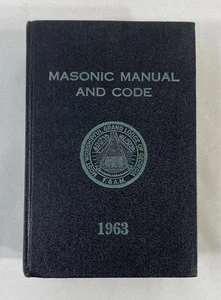 Vintage MASONIC MANUAL AND CODE OF THE GRAND LODGE 1963 Eighth Edition Georgia - Bild 1 von 9