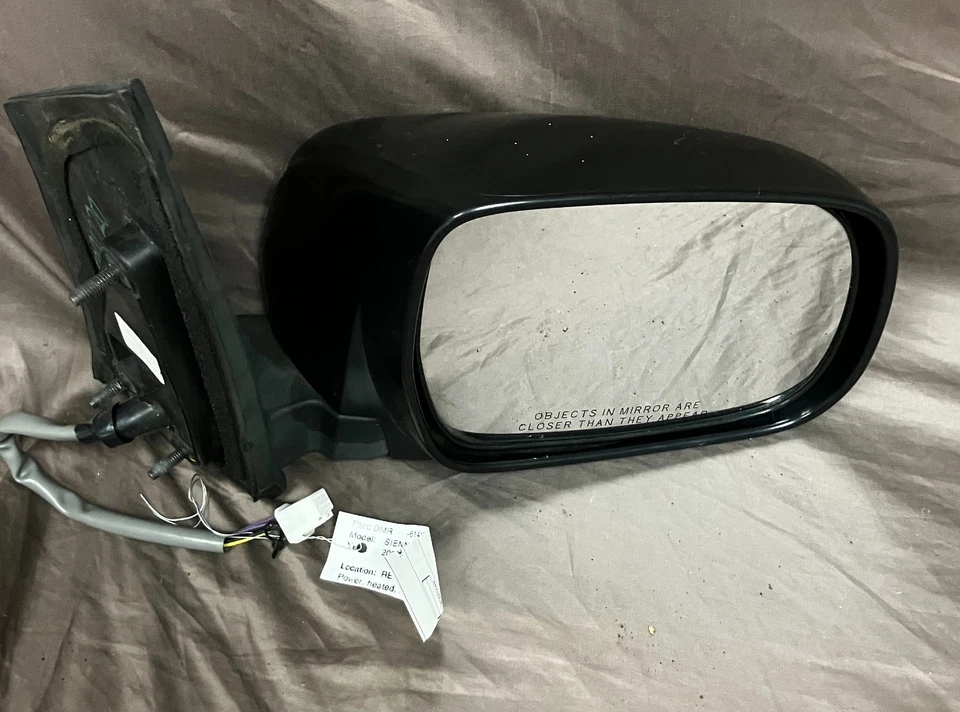 OEM, SIDE MIRROR ASSEMBLY, RH PASSENGER, BLACK, 2009 TOYOTA SIENNA - Image 1 of 4