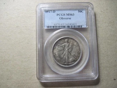 1917D observe   Half Dollar - Image 1 of 2