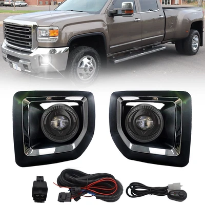Par de luces antiniebla LED 2015-2019 para GMC Sierra 2500HD 3500HD 2015-2019 Foto 1 de 4