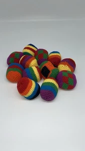 Footbag Jonglierball bunt Kickball Strickball Stressball Hackysack Hacky Sack - Bild 1 von 1