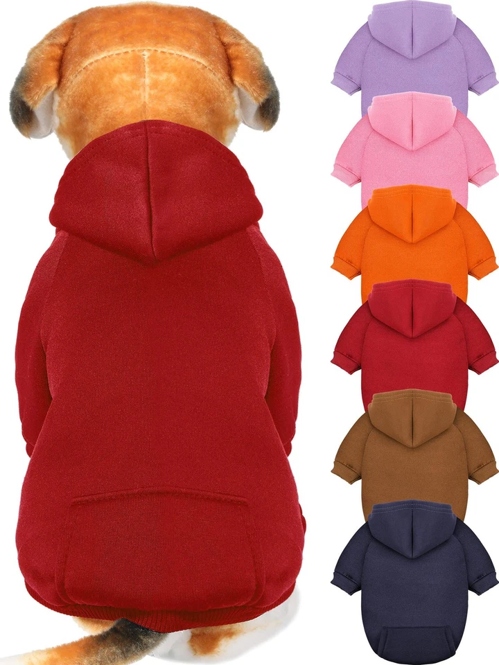 Sudadera con Capucha para Perros 6 Piezas Ropa para Perros Suéteres con Sombrero, Ropa de Invierno para Mascotas Cálida Ho... Foto 1 de 4