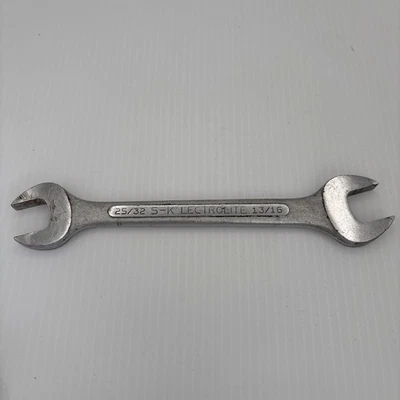 S-K Lectrolite  0-2526 - 25/32" x 13/16" Double Open End Wrench - Image 1 of 2