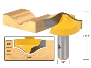 1-5/8" Ogee Groove Router Bit - 1/2" Shank - Yonico 14984 - Picture 1 of 1