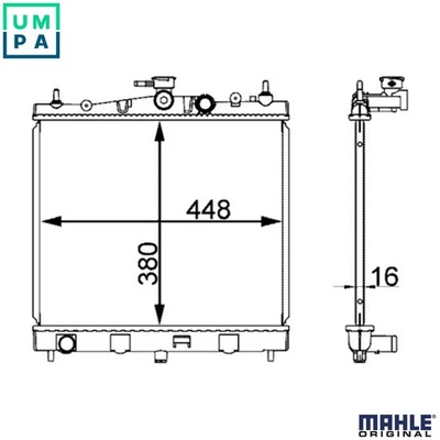 RADIATOR ENGINE COOLING CR 2164 000S FOR RENAULT CLIO/III/Sportour/Grandtour - Image 1 of 4