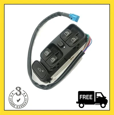 Interruptor de ventana de puerta delantera izquierda para MERCEDES-BENZ C230 C240 C280 C320 C350 C55 AMG Foto 1 de 4