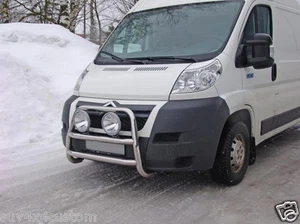 PARE BUFFLE, PROTECTION AVANT EN INOX DIAM 60, CITROËN JUMPER 07- NON HOMOLOGUE - Picture 1 of 2