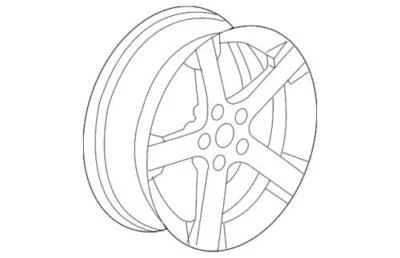 Genuine GM 2008-2015 Chevrolet Saturn Captiva Sport Vue Equinox Wheel 22978079 - Image 1 of 2