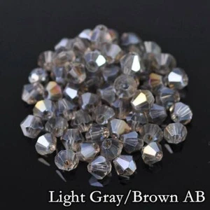 Wholesale 1000pcs 4mm Small Bicone Faceted Crystal Glass Loose Spacer Beads lot - Picture 1 of 90