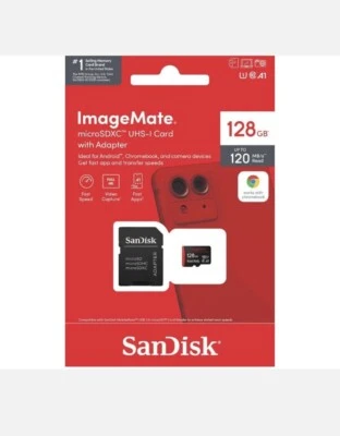 SanDisk ImageMate 128GB Class 10 - microSDXC UHS-I Memory Card -... - Image 1 of 4
