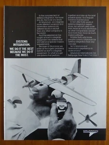 2/1984 PUB GRUMMAN AEROSPACE SYSTEMS INTEGRATION AVIONIK ORIGINAL ANZEIGE - Bild 1 von 1