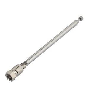 FM Antenna Telescopic Aerial F TYPE Connector COAXIAL 75 Ohm UNBAL 51cm - Picture 1 of 7