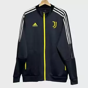 Adidas Juventus 2021/22 Negro Fútbol Himno Pista Chaqueta Grande L - Imagen 1 de 4