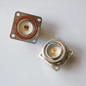 7/16 DIN L29 femme jack center 4 trous bride pont tasse à souder RF connecteur coaxial - Photo 1/7