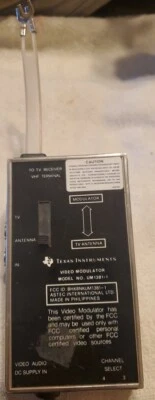 Texas Instruments Video Modulator Model UM1381-1 for TI-99 VTG. not tested - Image 1 of 4