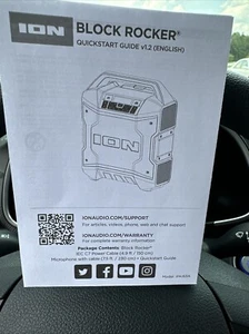 ION Block Rocker Bluetooth AM/FM Tragbarer Lautsprecher Soundsystem - Bild 1 von 1