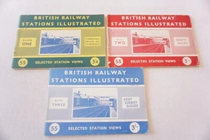 Libro ilustrado de estaciones de ferrocarril británicas 1947 volúmenes 1 2 3 y planos de plataforma - Imagen 1 de 10